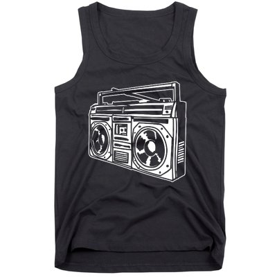 Ghetto Blaster 80s 90s Hip Hip Rap Tank Top