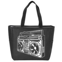 Ghetto Blaster 80s 90s Hip Hip Rap Zip Tote Bag