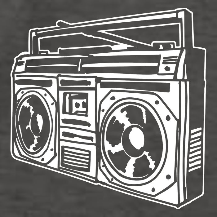 Ghetto Blaster 80s 90s Hip Hip Rap Vector Backpack