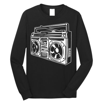 Ghetto Blaster 80s 90s Hip Hop Rap Classic Long Sleeve Shirt