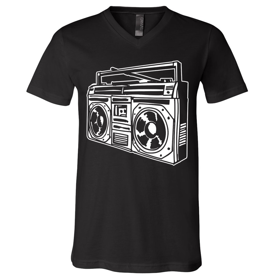 Ghetto Blaster 80s 90s Hip Hop Rap Classic V-Neck T-Shirt