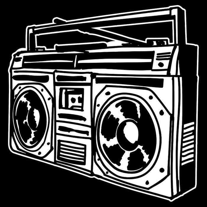 Ghetto Blaster 80s 90s Hip Hop Rap Classic Button