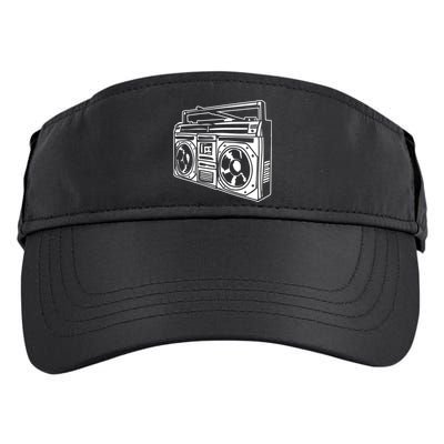 Ghetto Blaster 80s 90s Hip Hop Rap Classic Adult Drive Performance Visor