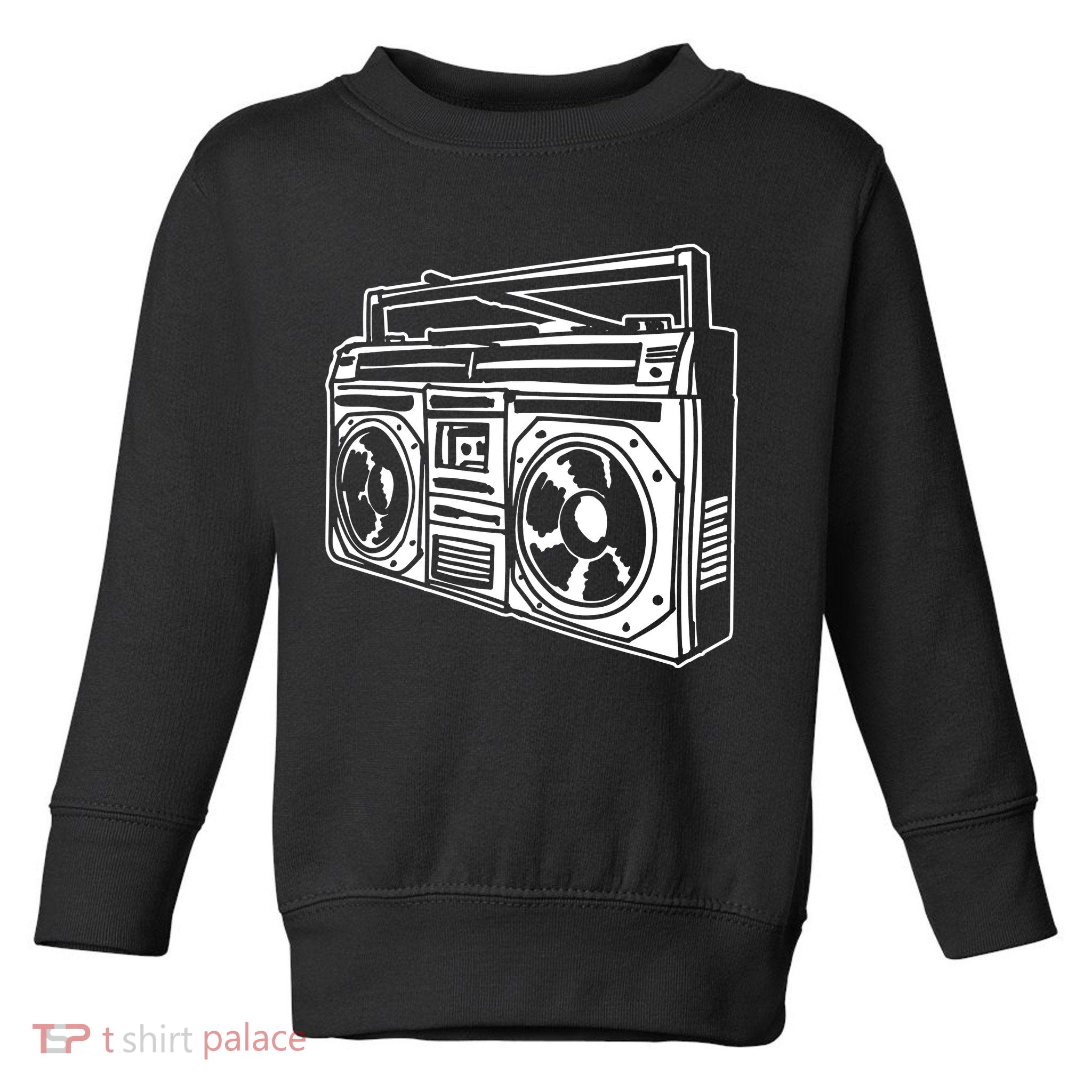 Ghetto Blaster 80s 90s Hip Hop Rap Classic Toddler Sweatshirt
