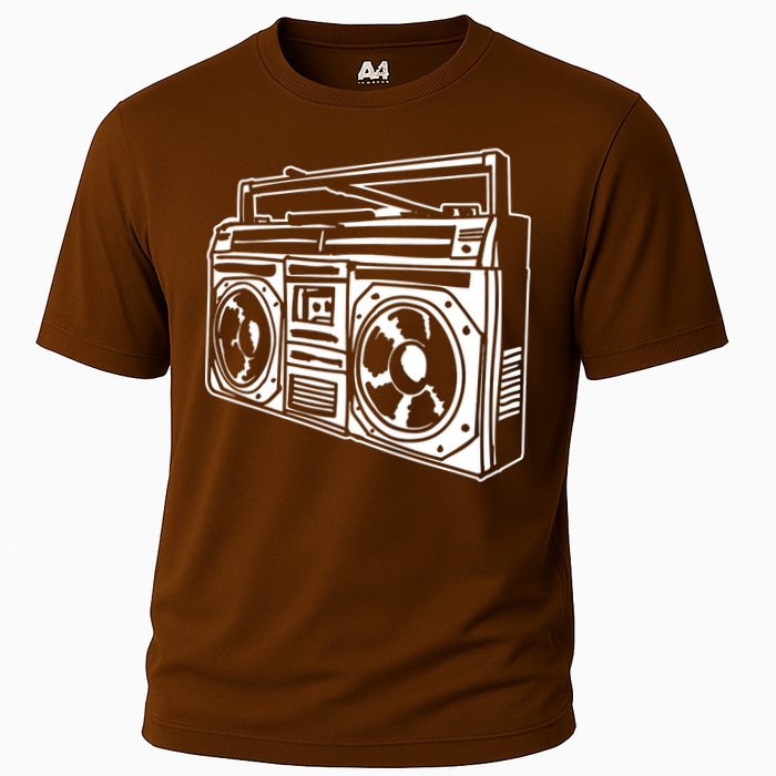 Ghetto Blaster 80s 90s Hip Hop Rap Classic Cooling Performance Crew T-Shirt