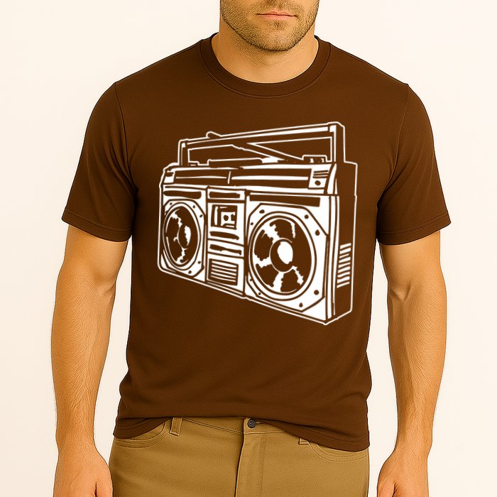 Ghetto Blaster 80s 90s Hip Hop Rap Classic Cooling Performance Crew T-Shirt