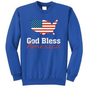 God Bless America Usa Pride American Flag Christian Gift Sweatshirt