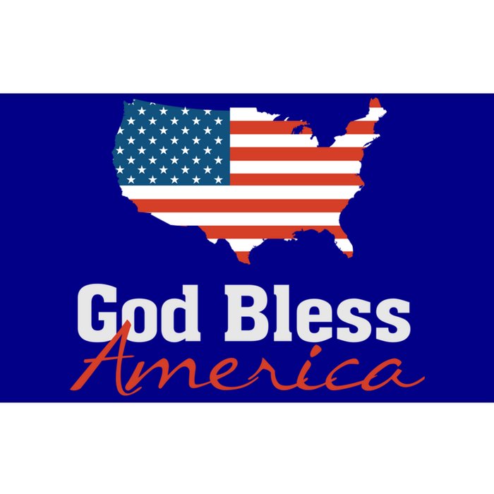 God Bless America Usa Pride American Flag Christian Gift Bumper Sticker