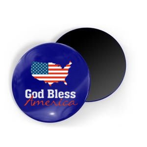 God Bless America Usa Pride American Flag Christian Gift Magnet