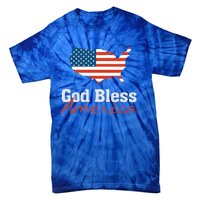 God Bless America Usa Pride American Flag Christian Gift Tie-Dye T-Shirt