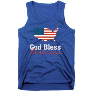 God Bless America Usa Pride American Flag Christian Gift Tank Top