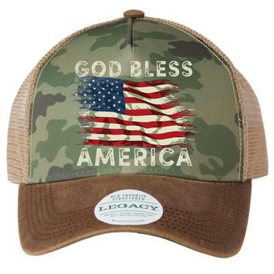 God Bless America USA Flag 4th Of July Men Women Patriotic Legacy Tie Dye Trucker Hat