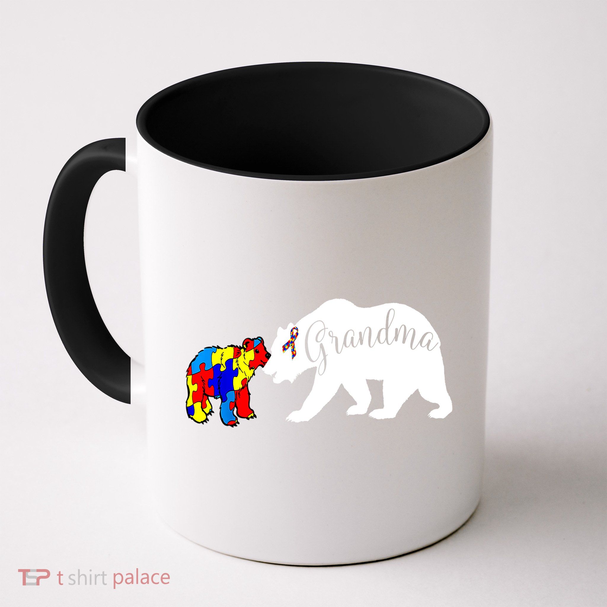 Grandma Bear Autism Awareness Mug