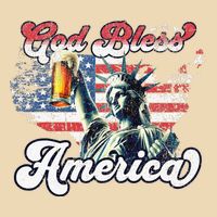 God Bless America Funny Patriotic Zip Tote Bag