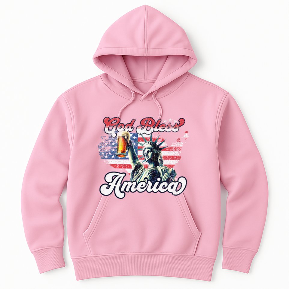 God Bless America Funny Patriotic Hoodie