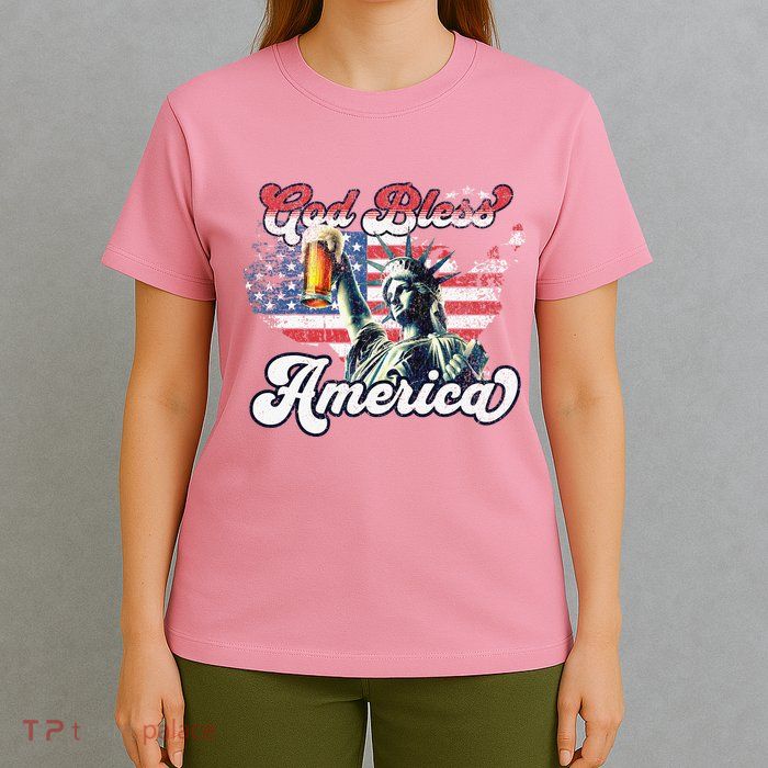 God Bless America Funny Patriotic T-Shirt