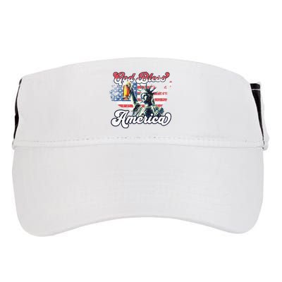 God Bless America Funny Patriotic Adult Drive Performance Visor