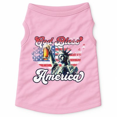 God Bless America Funny Patriotic Doggie Tank