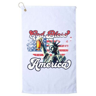 God Bless America Funny Patriotic Golf Towel