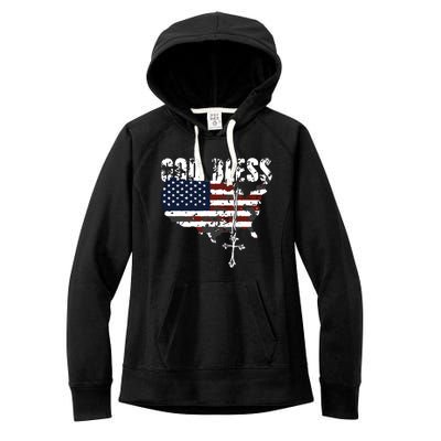 God Bless America Women's Fleece Hoodie