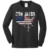 God Bless America Kids Long Sleeve Shirt