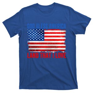 God Bless America Land That I Love And Patriotic Dad Gift T-Shirt