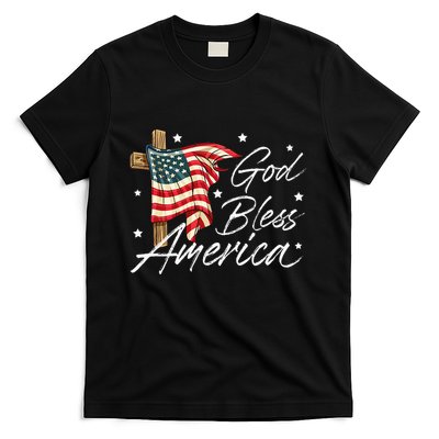God Bless America Fourth Of July Christian Patriot T-Shirt