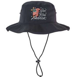 God Bless America Fourth Of July Christian Patriot Legacy Cool Fit Booney Bucket Hat