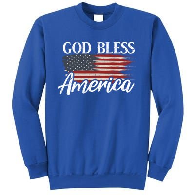 God Bless America 4th Of July Patriotic Usa Gift Sweatshirt