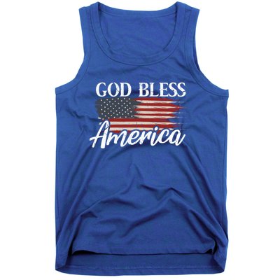 God Bless America 4th Of July Patriotic Usa Gift Tank Top