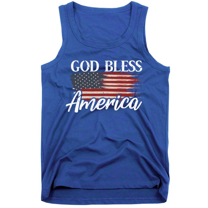 God Bless America 4th Of July Patriotic Usa Gift Tank Top