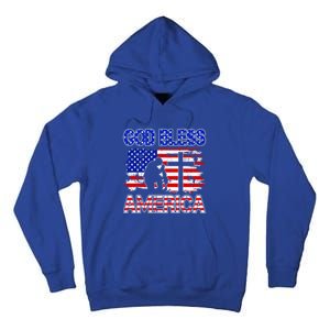 God Bless America 4th Of July Usa Flag Patriotic Christian Gift Tall Hoodie