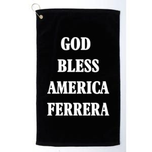 God Bless America Ferrera Platinum Collection Golf Towel