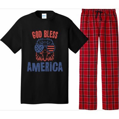 God Bless America American Flag Patriotic Eagle Gift Cute Gift Pajama Set