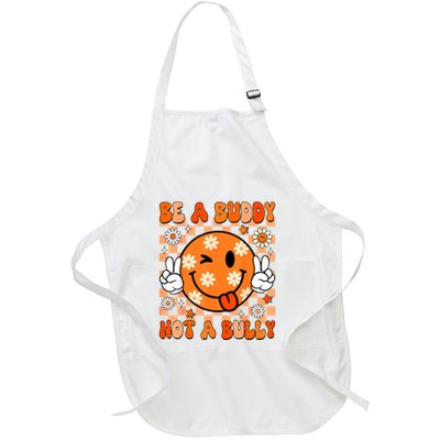 Groovy Be A Buddy Not A Bully Unity Day Anti Bullying Full-Length Apron With Pockets