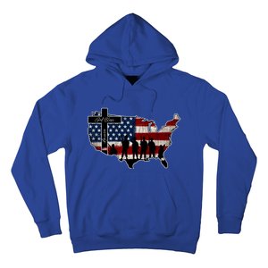 God Bless America For Patriotic Independence Day 4th Of July Gift Hoodie