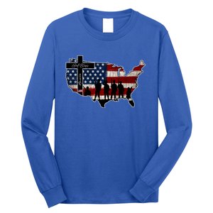 God Bless America For Patriotic Independence Day 4th Of July Gift Long Sleeve Shirt