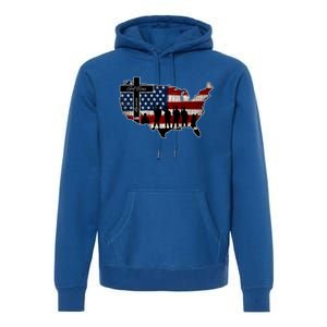 God Bless America For Patriotic Independence Day 4th Of July Gift Premium Hoodie