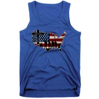 God Bless America For Patriotic Independence Day 4th Of July Gift Tank Top