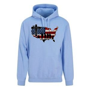 God Bless America For Patriotic Independence Day 4th Of July Gift Unisex Surf Hoodie