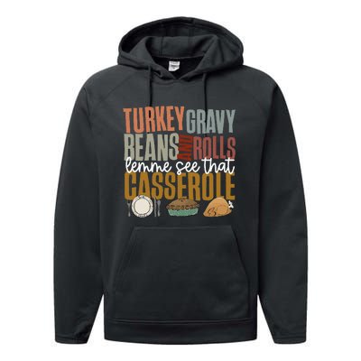 Gravy Beans And Rolls Let Me Cute Turkey Performance Fleece Hoodie