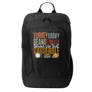 Gravy Beans And Rolls Let Me Cute Turkey City Backpack