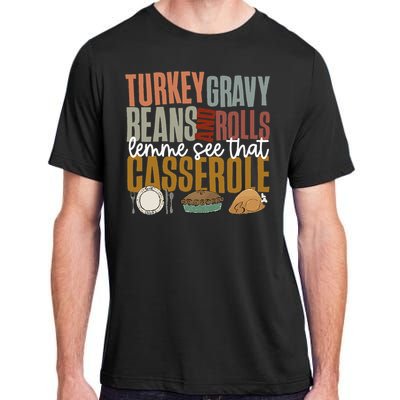 Gravy Beans And Rolls Let Me Cute Turkey Adult ChromaSoft Performance T-Shirt