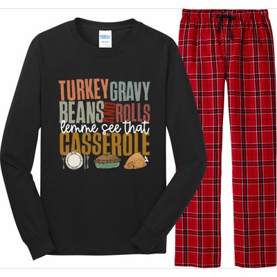 Gravy Beans And Rolls Let Me Cute Turkey Long Sleeve Pajama Set