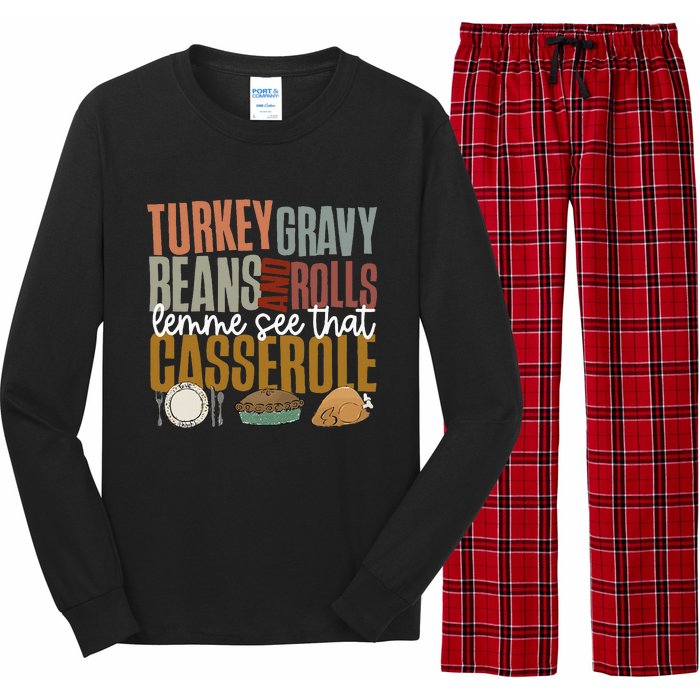 Gravy Beans And Rolls Let Me Cute Turkey Long Sleeve Pajama Set