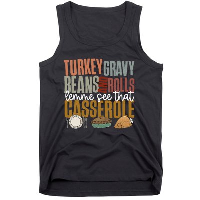 Gravy Beans And Rolls Let Me Cute Turkey Tank Top