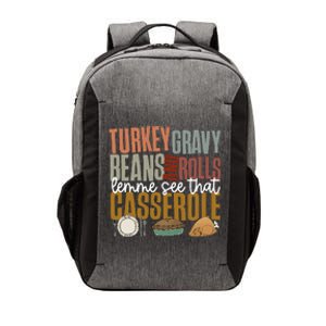 Gravy Beans And Rolls Let Me Cute Turkey Vector Backpack