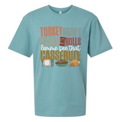 Gravy Beans And Rolls Let Me Cute Turkey Sueded Cloud Jersey T-Shirt