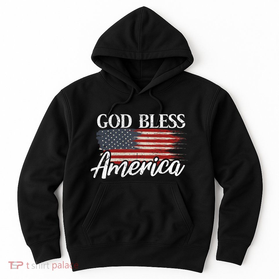 God Bless America 4th Of July Patriotic Usa Hoodie