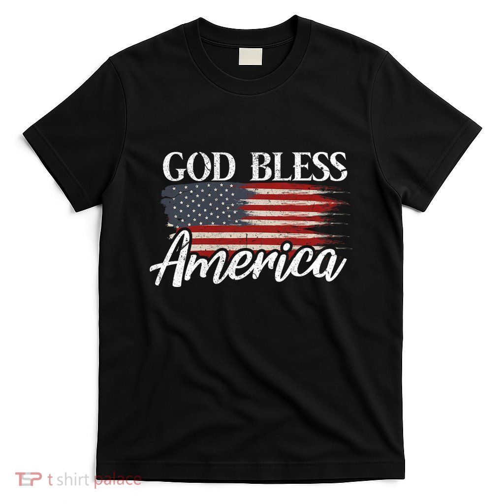 God Bless America 4th Of July Patriotic Usa T-Shirt